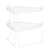 Support de rangement de cuisine multifonctionnel 2PCS