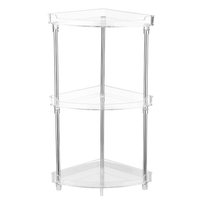 Support de rangement pour caddie en coin à 3 niveaux