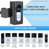 Support de sonnette vidéo antivol Installation facile sans perceuse Compatible avec la sonnette vidéo Blink 2021/Ring Video Doorbell 1/2/3/3 Plus/4/Pro Convient pour dortoir,  appartement,  bureau,  studio