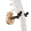 Support de support de crochet de support mural de support de guitare pour guitare acoustique basse guitares électriques ukulélé (support mural en bois en forme de guitare + joug en métal)