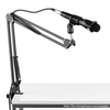 Support de table de support de microphone Support paresseux avec clip de microphone à bras extensible