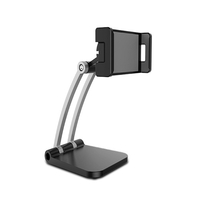 Support de tablette de bureau support de téléphone réglable rotatif à 360 degrés support de diffusion en direct pour téléphone / tablette 4 pouces à 13 pouces