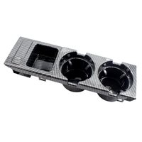 Support de tasse de boisson de console centrale avant de voiture + support de pièce de monnaie remplacement de fibre de carbone pour BMW 3Series E46 1999-2005