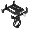 Support de téléphone de vélo antidérapant avec rotation de 360 degrés en alliage d