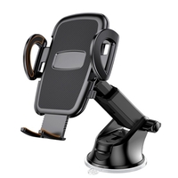 Support de téléphone de voiture Support de ventouse de tige télescopique de voiture dans le support de montage de clip d