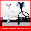 Support de téléphone portable avec support à pince pour support de téléphone intelligent Support de fixation en métal à rotation 360 °