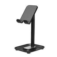 Support de téléphone portable de bureau Support de téléphone portable de bureau Réglage de la hauteur réglable en angle Compatible avec les tablettes Smartphone à moins de 12, 9 pouces