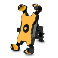Support de téléphone portable de vélo à verrouillage rapide Rotation 360 ° réglable support de téléphone de moto support de téléphone de rétroviseur pour VTT vélo de route