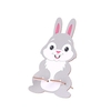 Support de téléphone portable en bois support mignon dessin animé lapin support de téléphone de bureau support de tablette support de téléphone portable