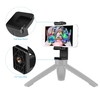 Support de téléphone universel réglable pour téléphone intelligent Support de pince pour téléphone portable en plastique avec trou de vis 1/4 pouce double remplacement de support de chaussure froide pour iPhone 12/11/10 Samsung Huawei