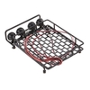 Support de transporteur de toit de voiture en métal avec 4 lampe de lumière de LED pour SCX10 90046 Traxxas TRX-4 RC4WD D90 CC01 RC Crawler