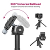 Support de trépied pour bâton de selfie en métal Ulanzi MT-47 Plaque de dégagement rapide à rotule à 360 ° 4 niveaux de longueur réglable Capacité de charge de 2kg avec support de chaussure froide pour Vlog Live Streaming Selfie Video Recording