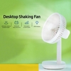 Support de ventilateur F6 ventilateur de bureau à secousse de charge ventilateur de régulation de vitesse de frappe avec indicateur LED à angle réglable blanc