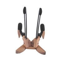 Support en bois de pliage rabattable en bois massif Support de support pour guitare électrique Basse Couleur de bois naturel