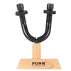 Support en métal guitare patère cintre Mount W / Base en bois de la gaine en caoutchouc pour guitare basse violon mandoline ukulélé Instrument facile à installer