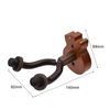 Support mural de guitare cintre en bois massif cintre de guitare support de crochet mural avec barres de stabilisation en métal pour guitare électrique acoustique basse ukulélé