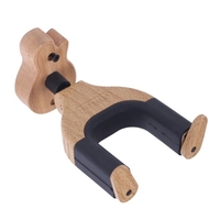 Support mural pour guitare crochet crochet titulaire Keeper verrouillage automatique avec forme de guitare base en bois massif pour guitare acoustique guitare basse Instrument à cordes