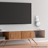 Support mural pour prise de courant uniquement pour le routeur WiFi Google Nest Installation facile et support de support de cordon sans fil,  sans vis,  blanc,  1 paquet