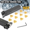 Support MWLNR2020K08 + 10 pièces WNMG080404 inserts en carbure + clé pour le tournage au tour