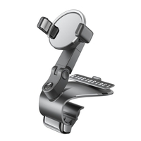 Support pour téléphone de voiture support de téléphone pour voiture pince mains libres Rotation de 360 ° avec carte de numéro de téléphone de stationnement de voiture temporaire