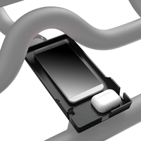 Support pour téléphone portable remplacement pour Peloton vélo tablette PC téléphone portable et étui pour écouteurs plateau de montage avec fente de charge