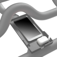 Support pour téléphone portable remplacement pour Peloton vélo tablette PC téléphone portable et étui pour écouteurs plateau de montage avec fente de charge