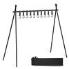Support solide de camping en plein air support multifonctionnel de batterie de cuisine pliant support suspendu en alliage d