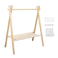 Support suspendu en bois pour ustensiles de cuisine en plein air support suspendu triangulaire rangement