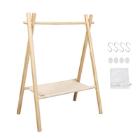 Support suspendu en bois pour ustensiles de cuisine en plein air support suspendu triangulaire rangement