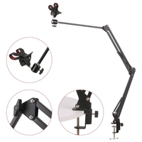 Support étendu support en porte-à-faux support télescopique support en direct support paresseux avec bras extensible support de bureau pour téléphone portable