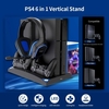 Support vertical de jeu IPEGA 6 en 1 support de casque de ventilateur de refroidissement multifonctionnel