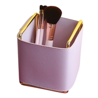 Supports de boîte de rangement Boîte de rangement Boîte de rangement en cuir en fer Boîte de rangement de bureau Bureau multifonctionnel Organiser une boîte de rangement à compartiment unique pour stylos Télécommandes Pinceaux de maquillage