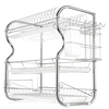Supports de cuisine multi-fonctionnels à 3 niveaux pour égouttoir de rangement pour ranger les accessoires de cuisine avec baguettes / couteaux / support
