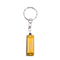 SWAN Porte-clés Harmonica 4 Trous 8 Tons Clé de C Petit Harmonica Décoration Suspendue Mini Instrument de Musique pour Débutants Etudiants