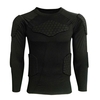 Sweat-shirt à manches longues pour hommes Chemise de compression Côtes Protecteur de poitrine Basketball Football Équipement de protection Entraînement Balle Porter Ski Résistance aux collisions Chemises de sport