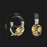 SY830MV Casque de jeu 3, 5 mm filaire sur les écouteurs Casque antibruit E-Sport avec microphone LED Light AUX + USB pour PC de bureau