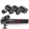 Système de caméra de sécurité sans fil 2MP avec disque dur 1 To 8CH NVR + 4pcs 2MP HD Caméra de surveillance WiFi sans fil étanche extérieure