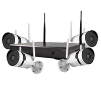 Système de caméra de sécurité sans fil 3MP,  caméra de surveillance WiFi extérieure 8CH NVR 4Pcs