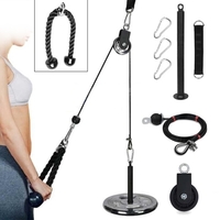 Système de fixation de machine de câble de poulie avec goupille de chargement améliorée Super-Silent Détachable Rotation à 360 degrés Poulie Bras de remise en forme Biceps Triceps Entraînement de force Équipement de gymnastique à domicile