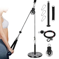 Système de fixation de machine de câble de poulie avec goupille de chargement améliorée Super-Silent Détachable Rotation à 360 degrés Poulie Bras de remise en forme Biceps Triceps Entraînement de force Équipement de gymnastique à domicile
