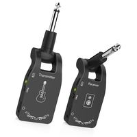 Système de guitare sans fil 2.4G rechargeable 6 canaux Récepteur audio pour basses de guitare électrique