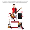 Système de guitare sans fil 50M UHF émetteur de guitare sans fil récepteur écran LED Rechargeable pour outil de basse de guitare électrique