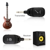 Système de guitare sans fil Ensemble émetteur et récepteur de guitares électriques Batterie rechargeable intégrée Système sans fil de guitare UHF