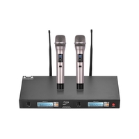 Système de microphone sans fil à double canal Muslady U-8020 UHF