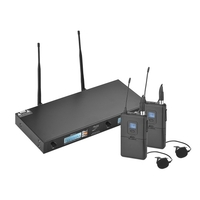 Système de microphone sans fil à double canal Muslady U-8020 UHF