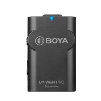 Système de microphone sans fil BOYA BY-WM4 PRO-K4 2.4G (émetteur * 2 + récepteur * 1) Portée efficace de 60 m