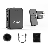 Système de Microphone sans fil SYNCO G1TL 2.4G avec émetteur de micro à pince + Mini récepteur avec 2 connecteurs