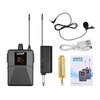Système de Microphone sans fil UHF avec émetteur et récepteur de poche de Microphone prise 6.35mm
