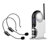 Système de microphone sans fil UHF avec microphones double casque et récepteur avec câble audio 6, 35 mm