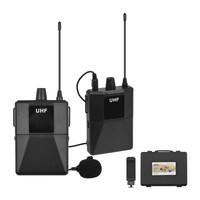 Système de microphone sans fil UHF avec récepteur de microphone Body-pack